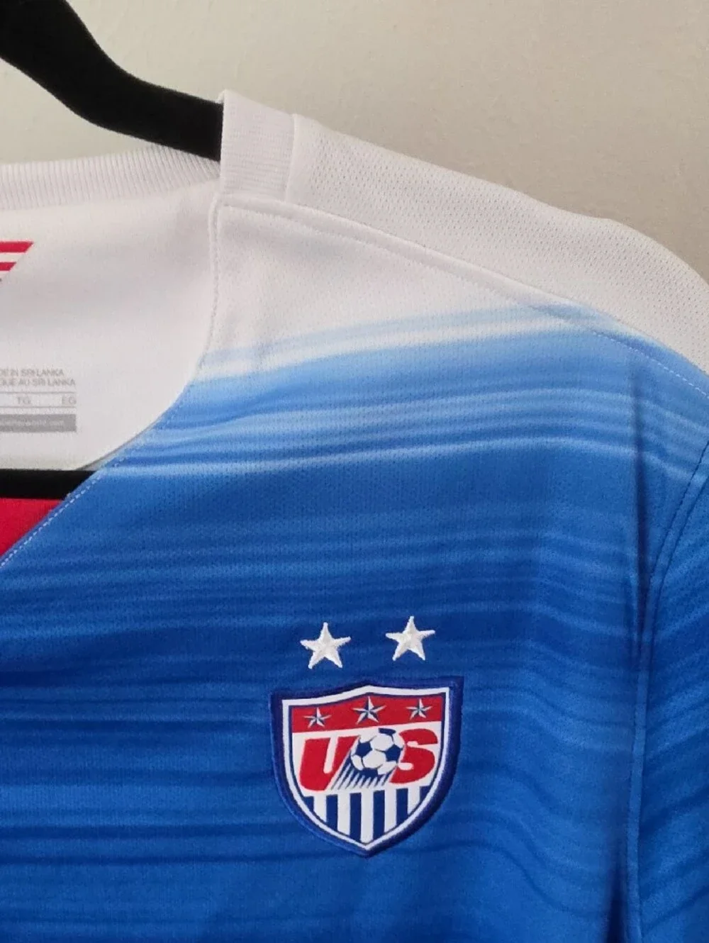 Nike Blue Gradient US Soccer Jersey with White Accents XL - Picture 11 of 11